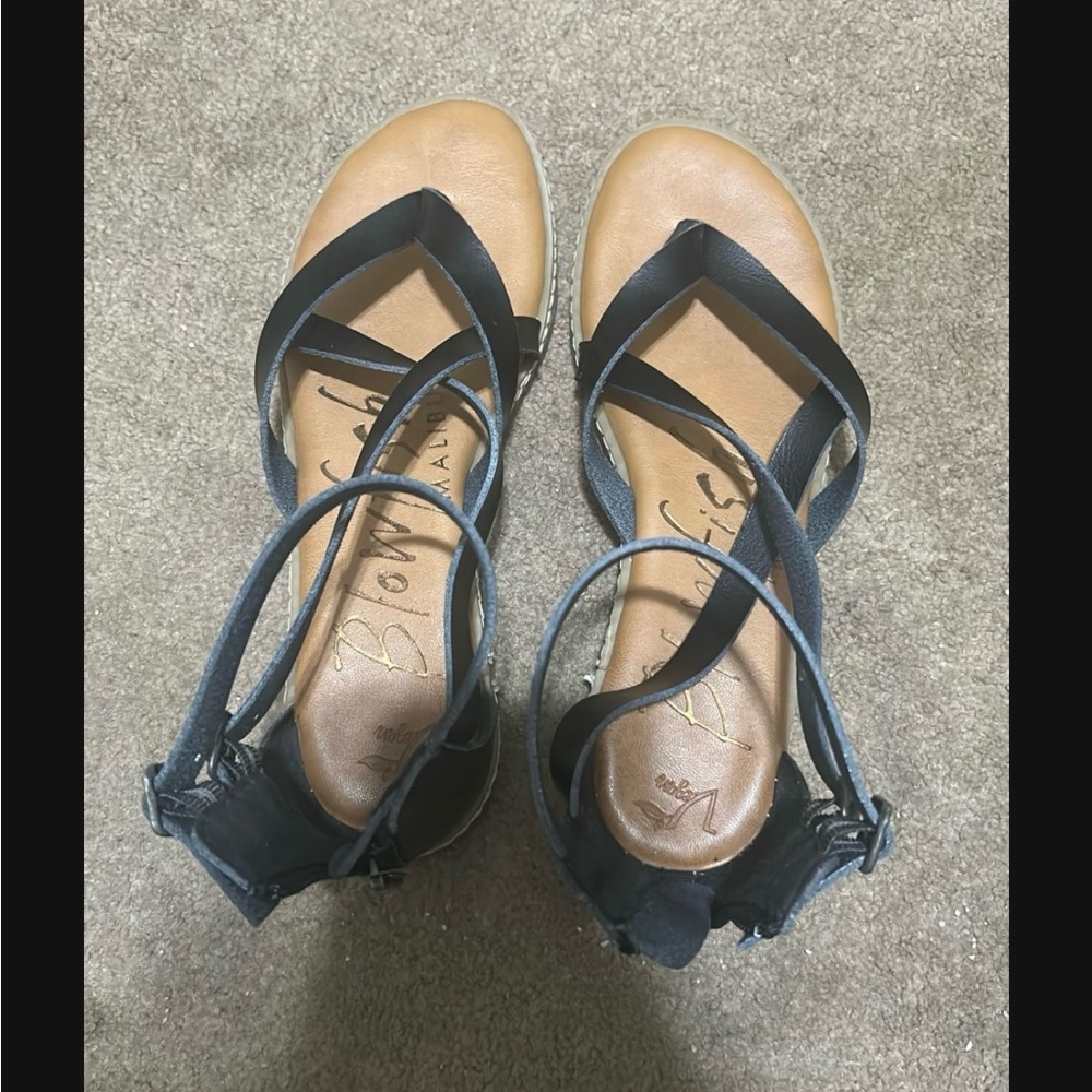 Bowchic Black Women's Sandals